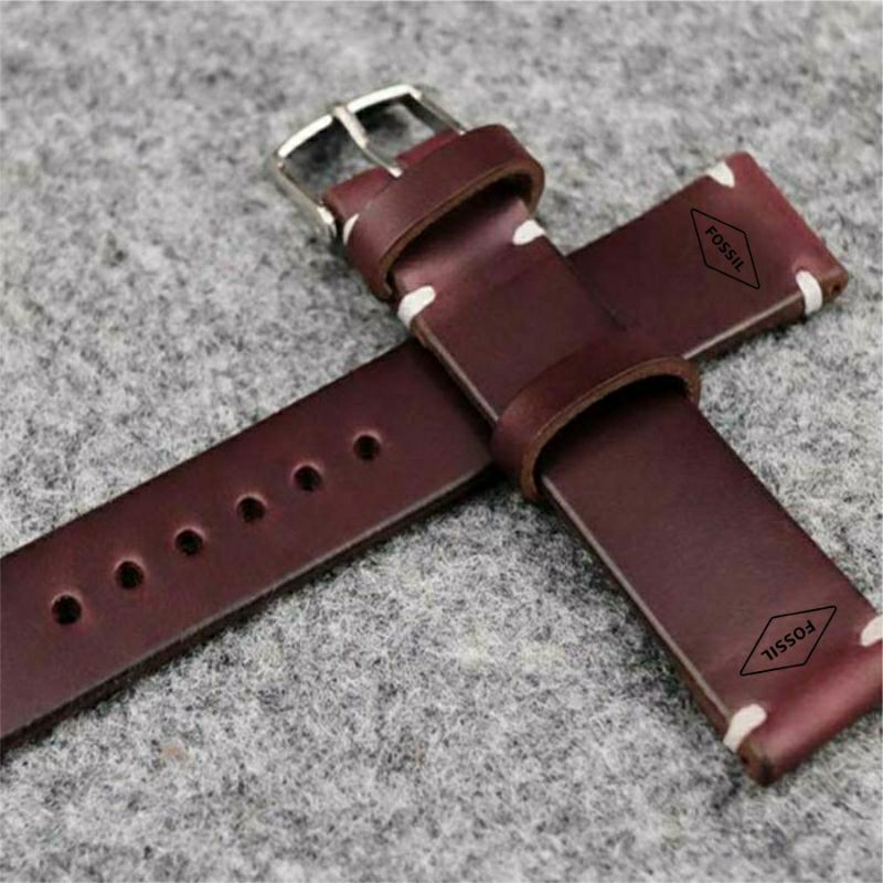 tali jam tangan kulit Asli.logo FOSSIL