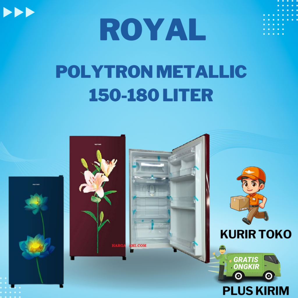 KULKAS 1 PINTU POLYTRON 180 LITER