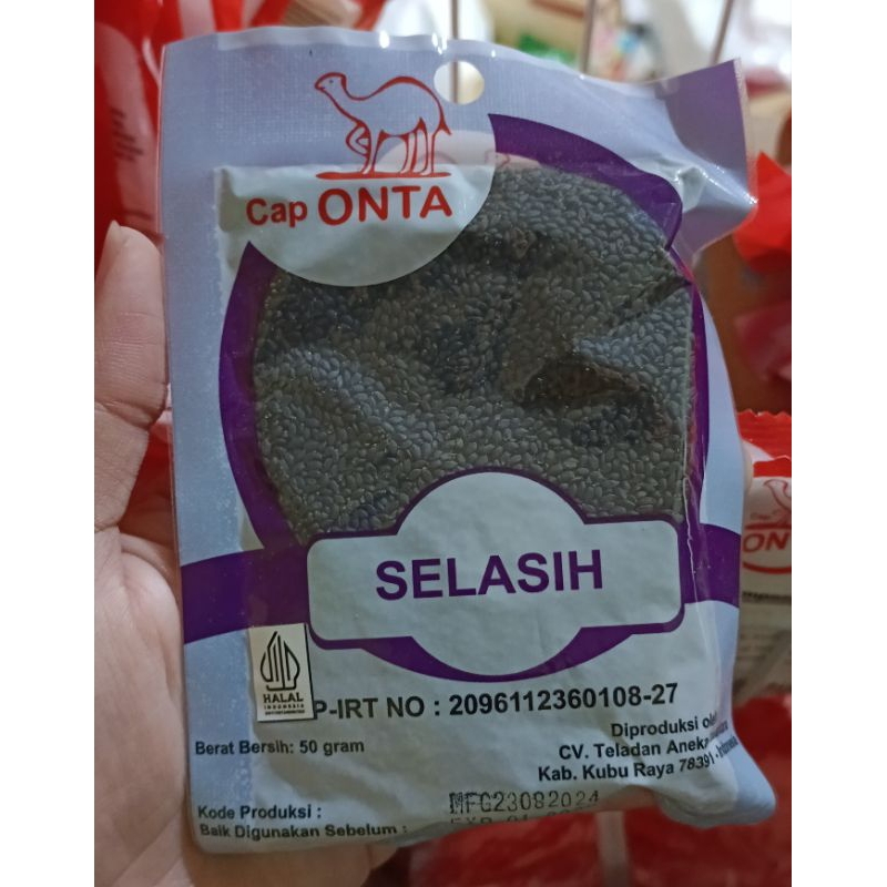 

Onta biji selasih 50gr