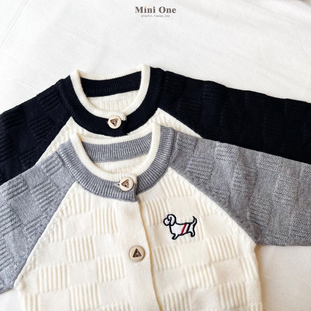 MINIONE - Cardigan Rajut Hiro Premium Import || Usia 0 - 2 tahun || Cardigan Polo Knit Bayi Anak Lak
