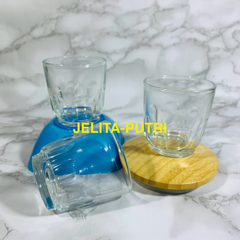 Gelas Kaca Mini Sloki Besar (/set isi 6)