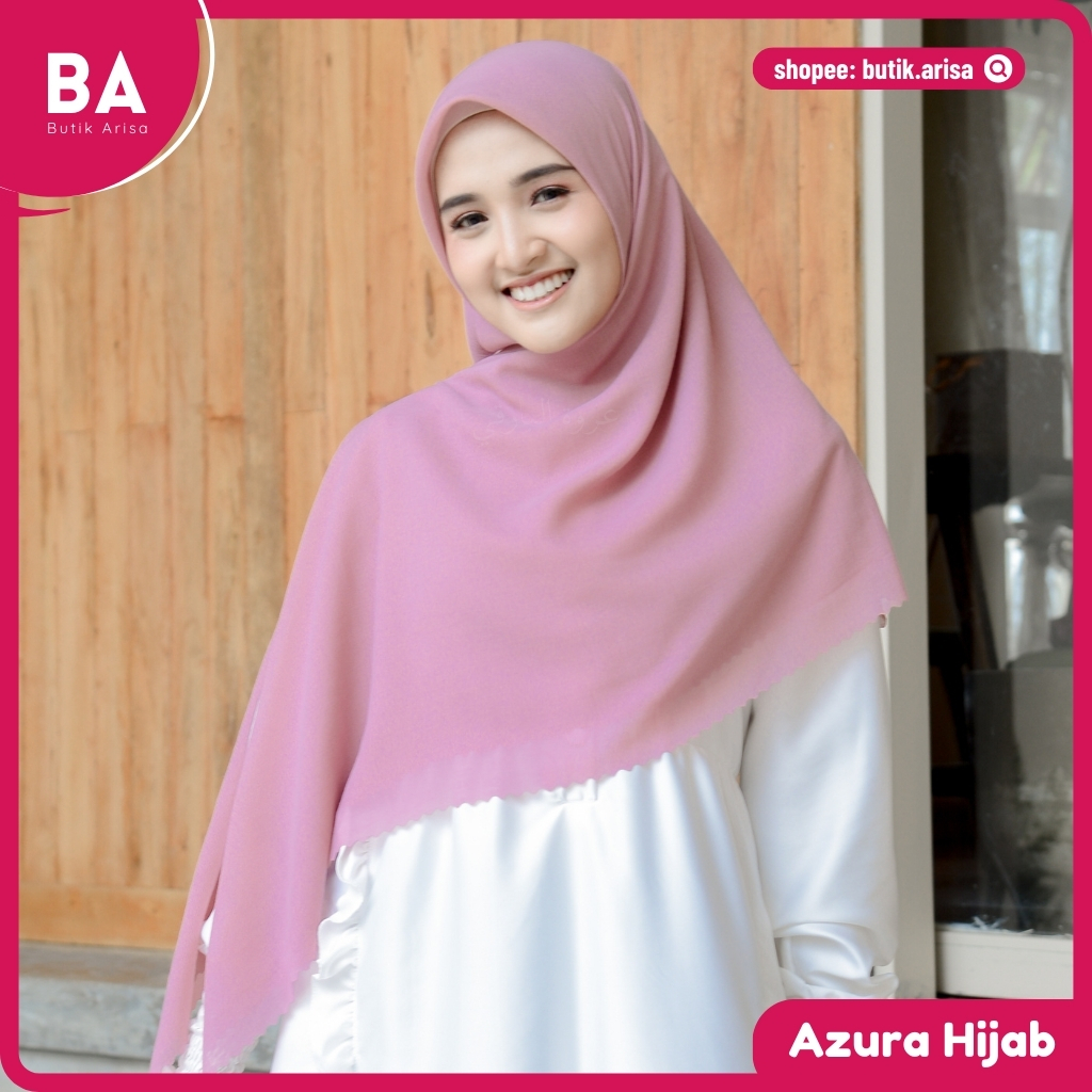 Hijab Krudung Jilbab Kerudung Segi Empat Polos Syari Jumbo Bahan Voal Syar'i Terbaru Premium Adem Pr