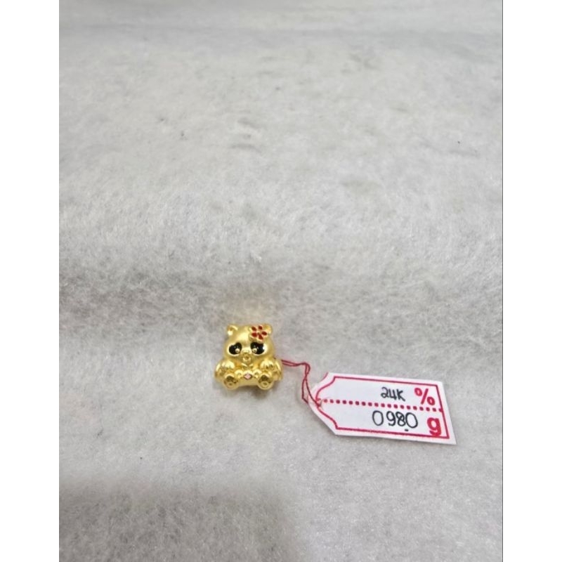 Gelang emas 24k panda bunga