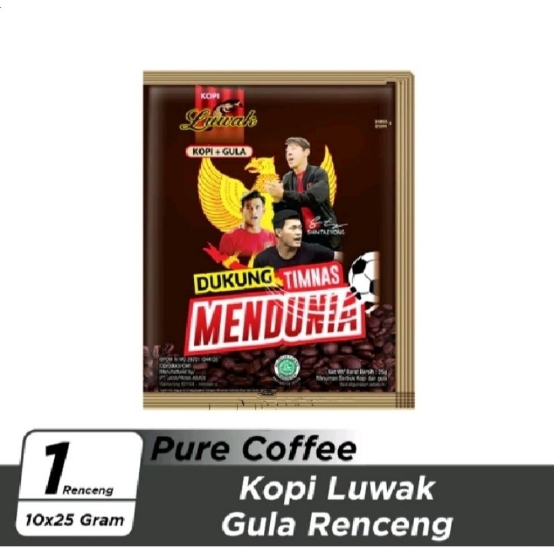 

Kopi Luwak Kopi+Gula 10x25 gr (1renceng)