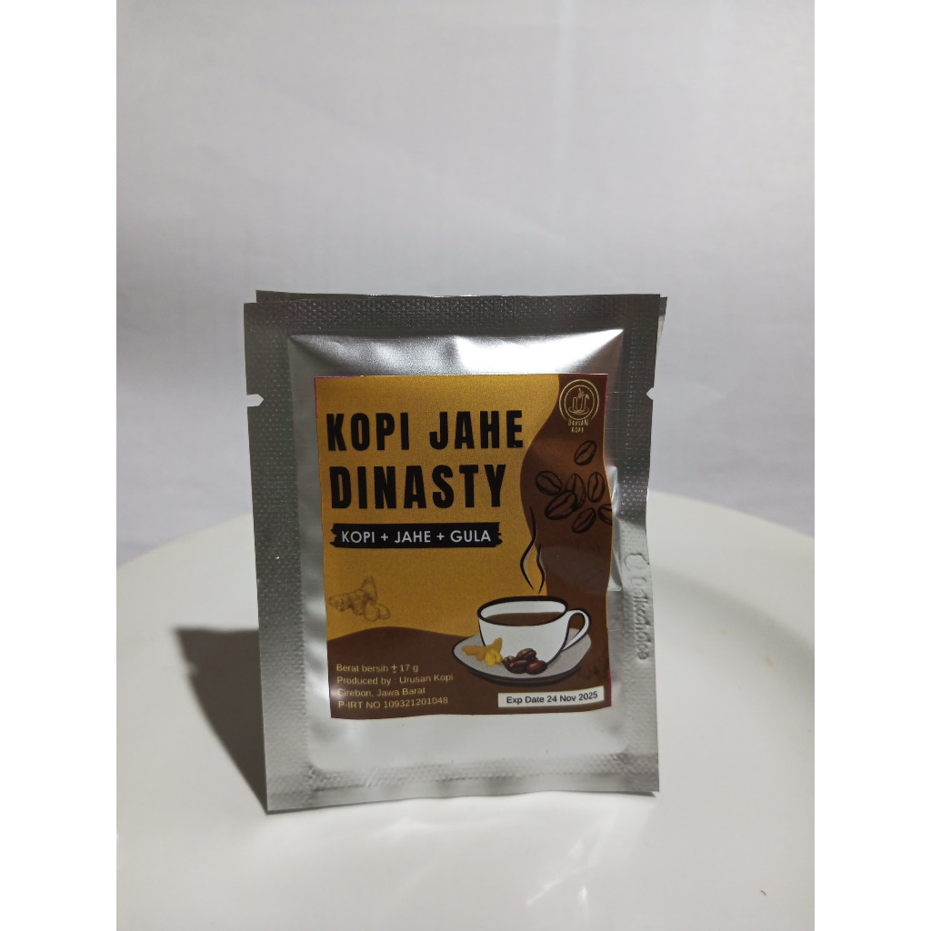 

Kopi Jahe Gula Sachet Less Sugar, Kopi Jahe Dinasty (isi 10 sachet)