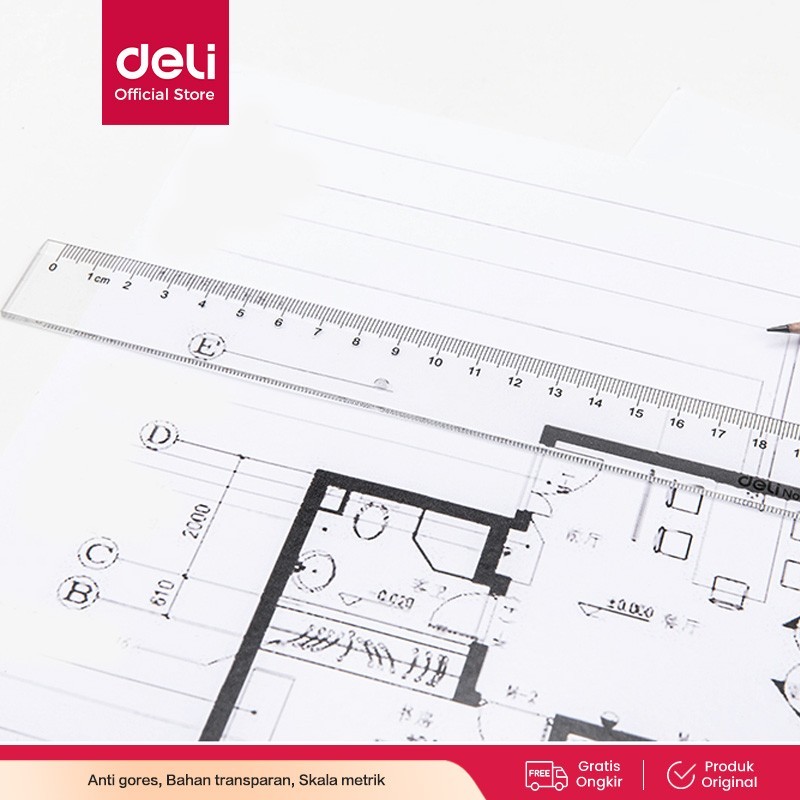 

Deli Drafting/Penggaris-PS 20cm - E6220