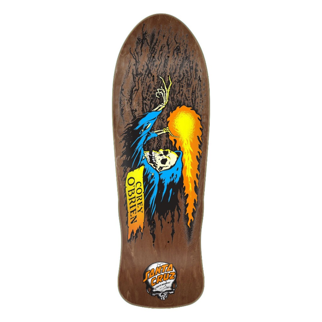 SANTA CRUZ O'BRIEN REAPER REISSUE SKATE DECK 9.85"