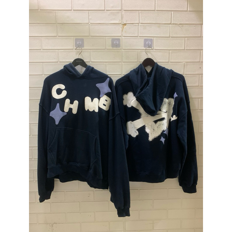 Boxy Hoodie Chambredelavain Shoting Love Navy