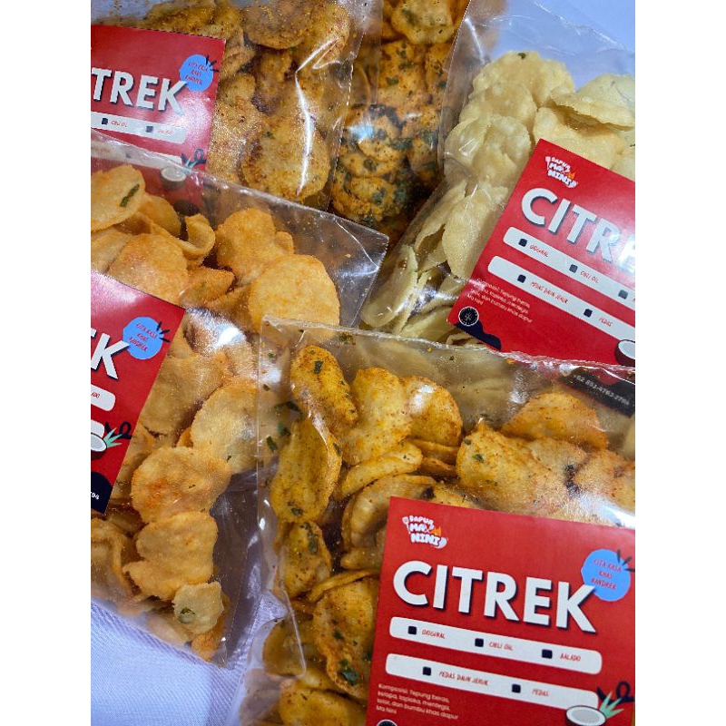 

Cemilan keripik Citrek Gluten Free 250gr