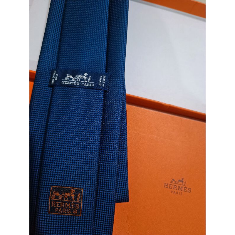 dasi hermes navy, hermes tie