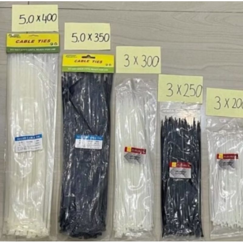 

Kabel Tie Cable Tie Tali Klem Pvc isi 100pc tebal 5mili