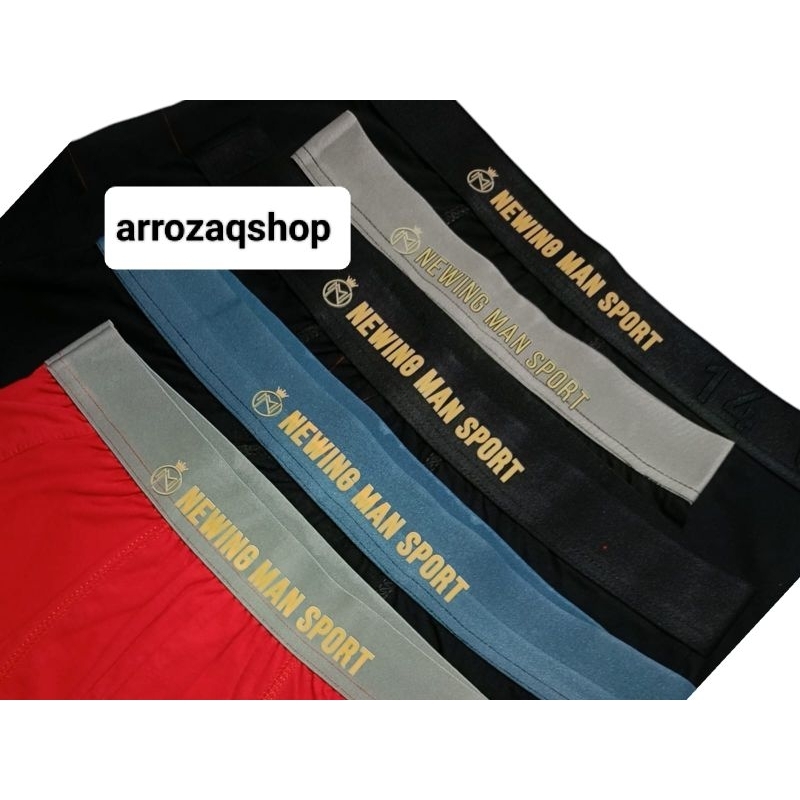 6Pcs Celana Dalam Pria Dewasa 100% Cotton CD Boxer