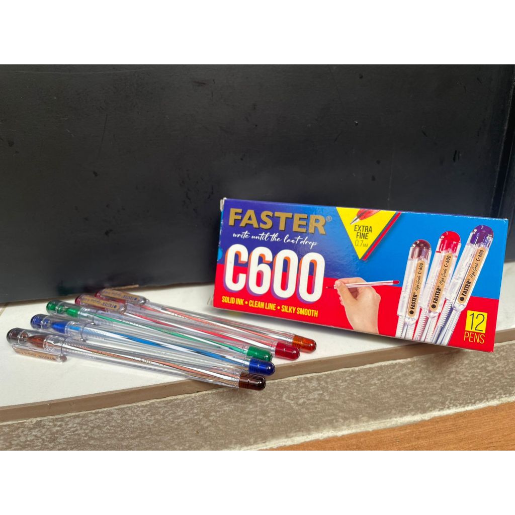 

Pulpen C600 Faster Per Pack / Per lusin ( isi 12pcs)