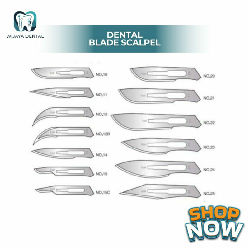DENTAL BLADE SCALPEL / SURGICAL BLADE PISAU OPERASI PISAU BEDAH ECERAN / BISTURI PISAU BEDAH SURGICA