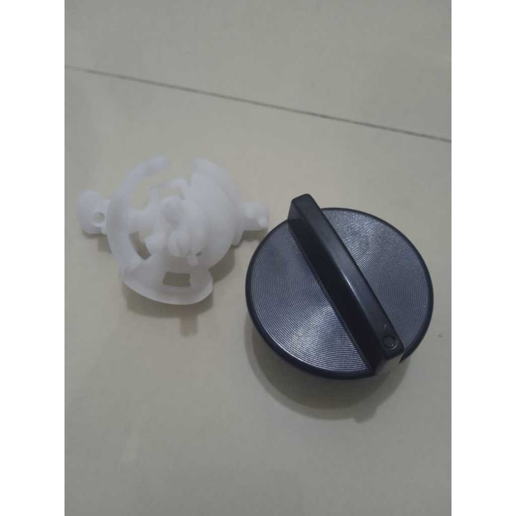 COD 1 Set Selektor + Knop Hitam Pembuangan Air Mesin Cuci Polytron 2 Tabung Original