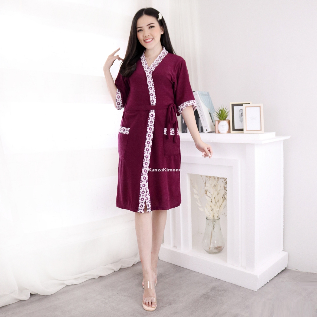 Termurah Kimono Handuk Dewasa L/Jubah Mandi/Kimono Murah Lembut/Handuk Mandi Kimono