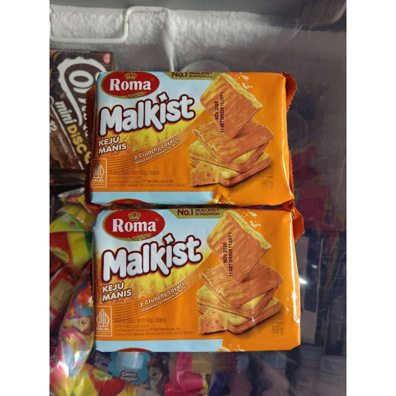 

Roma Malkist Keju 90 Gram 1 Dus