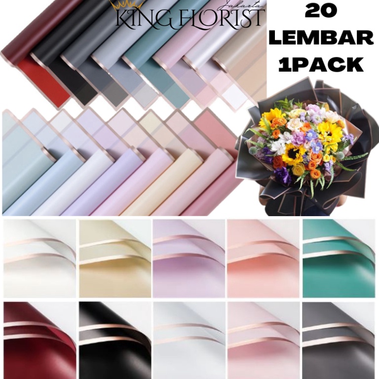 

Update Favorit 2 LEMBAR Flower Wrapping Paper Varian List Gold Kertas Buket Bunga Cellophane Florist KB1