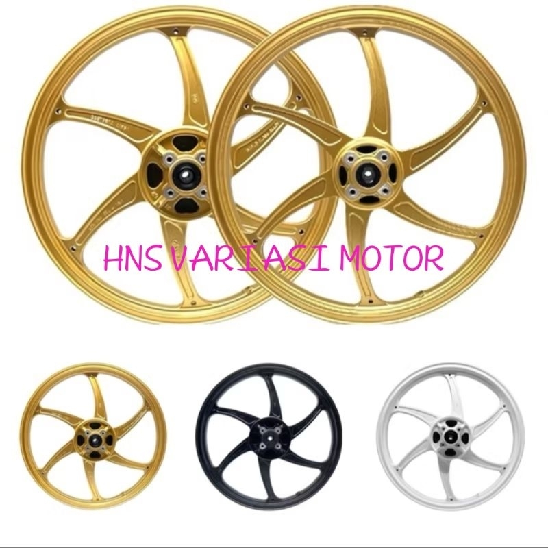 VELEG VND RACING SIX STAR MOZ SUZUKI SATRIA 2 TAK VELG RING 17*160_17*160 WHEEL ALOY ORIGINAL VND