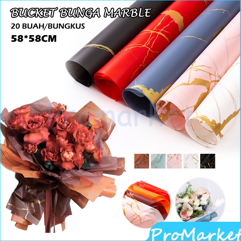 

Grosir Terkini Cellophane Wrapping Paper Marble Bucket Bunga Marble Cellophane Marble Gold Kertas Bunga Cellophane Marble