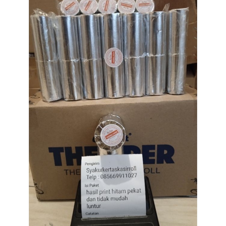

Murah Gembira Kertas kasir thermal murah 5857x3 paket 1 Roll1 Dus