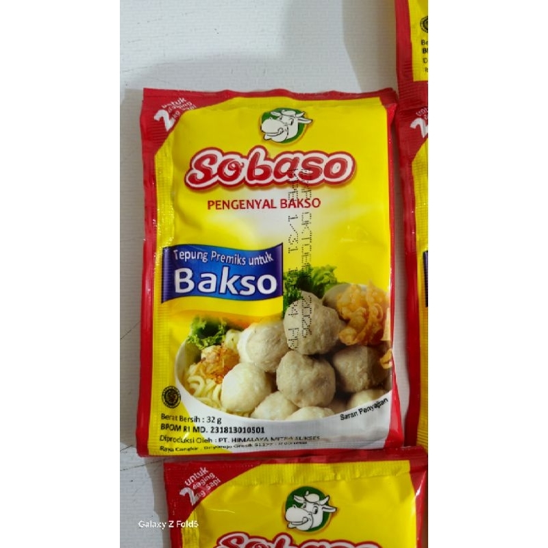 

10 PCS SOBASO PENGENYAL BAKSO 32GR