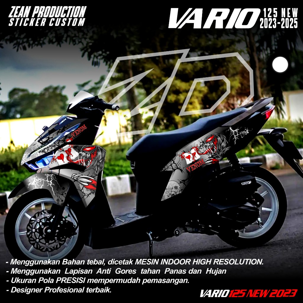 (PROMO COD) TERBARU Decal Sticker Honda Vario 125 New 2022 2023 2024 Full body - Stiker Skotlet Vari