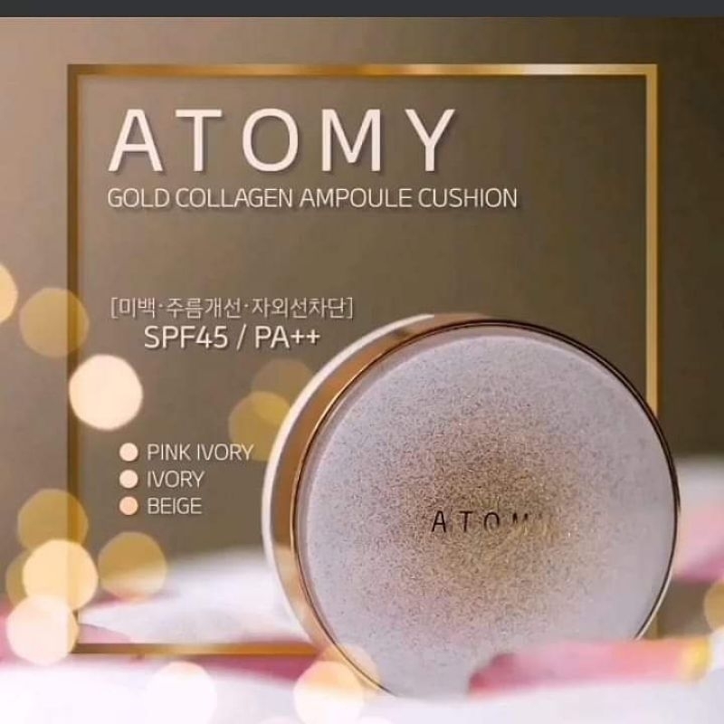 ATOMY GOLD COLLAGEN AMPOULE CUSHION FREE 2 REFIL ORIGINAL