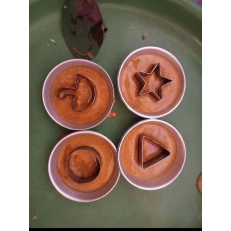 1 Set Ring Cetakan Gulali Ala Squid Game /Set Cetakan Squid Game