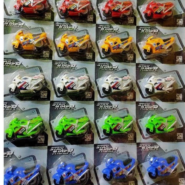 motor spin go kecil star rider satuan / miniatur motor gp / mainan motor motoran anak