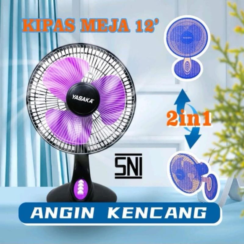 kipas angin duduk 12inch hembusan angin kencang