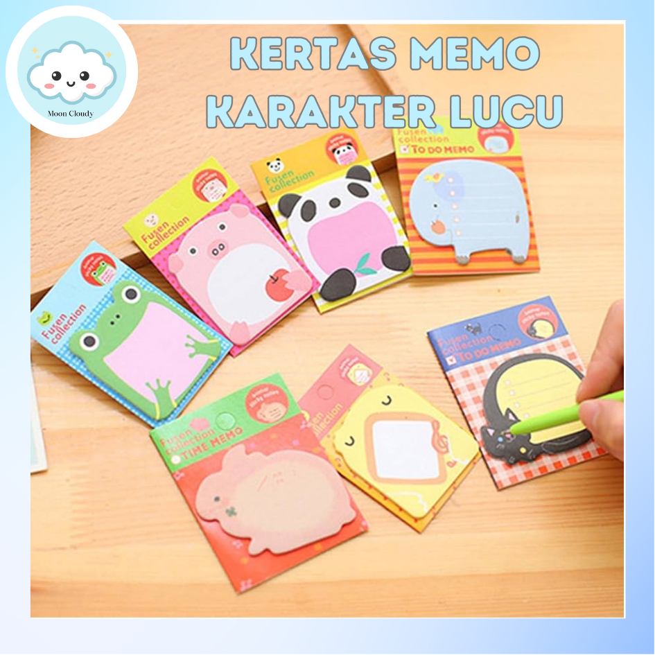 

Memo Karakter Animal Catatan Mini Tempel Lucu Notebook Sticky Notes Tempelan Catatan Mini Memo