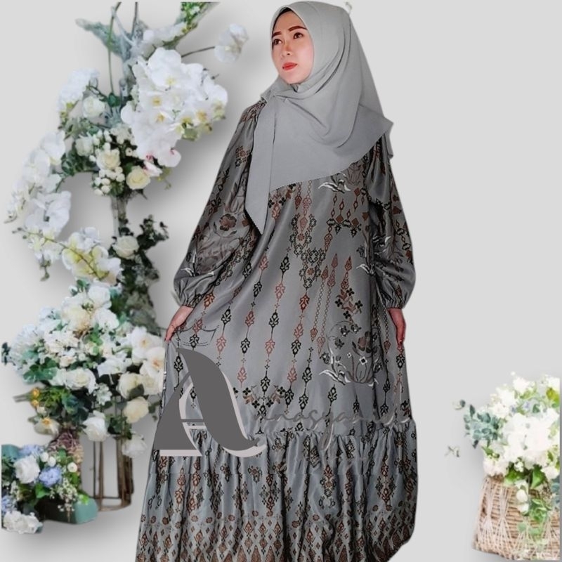 Annasyaa.id Dress Lilia Gaun Couple Ibu Anak Gaun Wisuda Gaun Kondangn