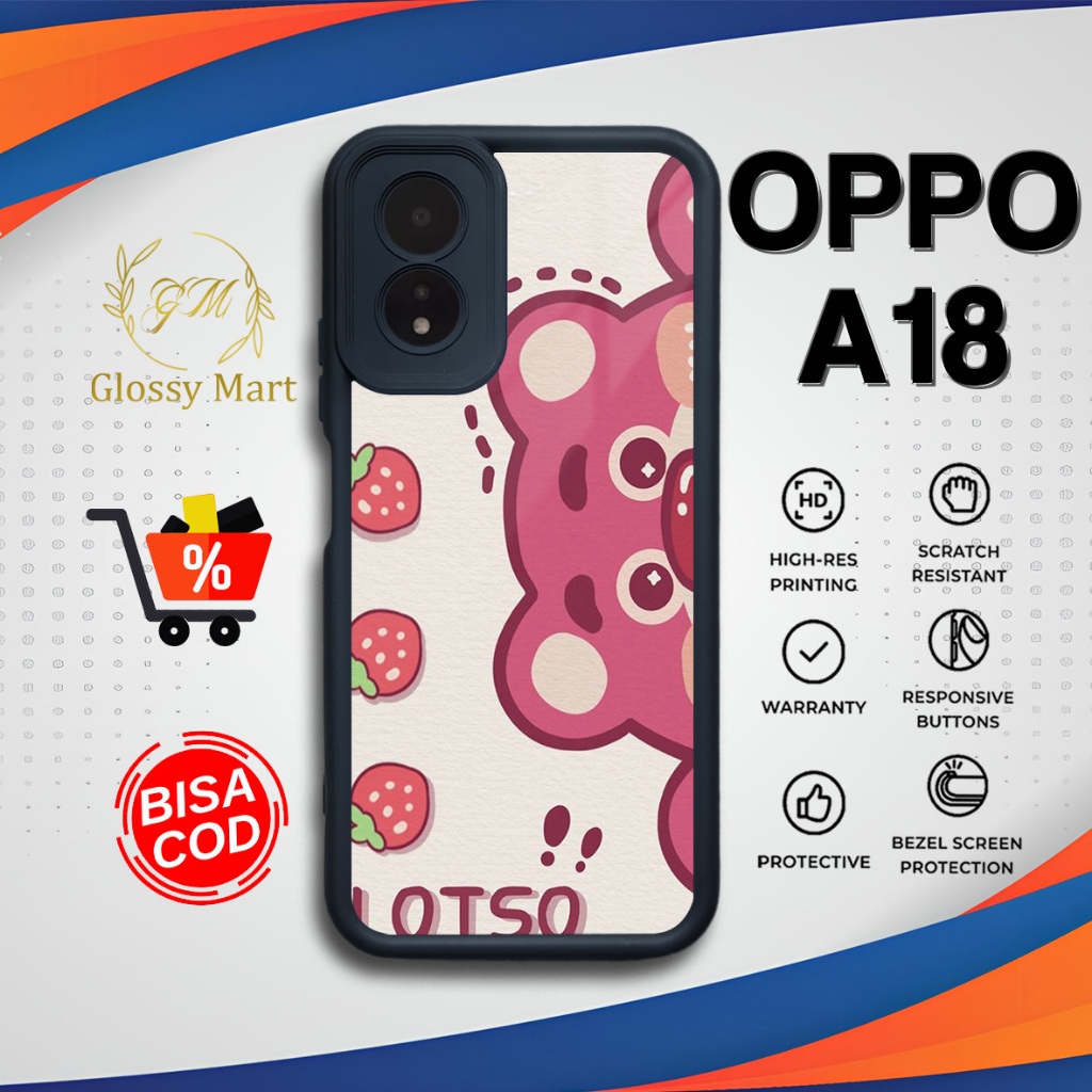 Case Oppo A18 Terbaru [Lotso] Case Hp Hardcase Softcase Premium Glossy Casing Oppo A18