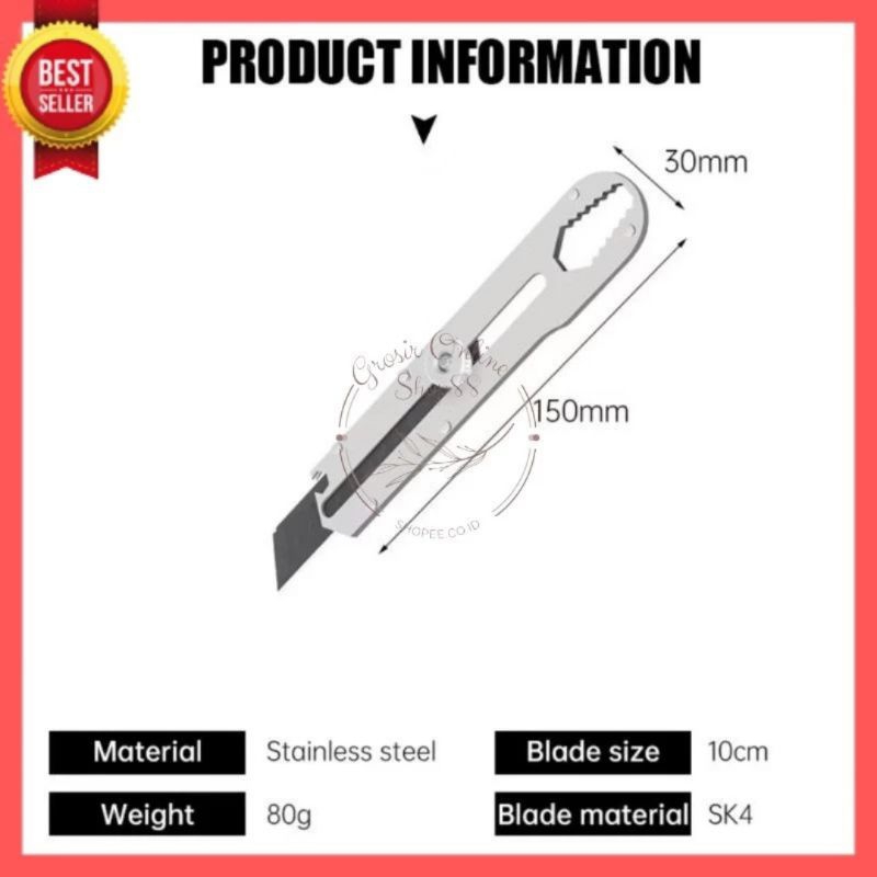 

GOS-A309-Pisau Cutter Stainless 9IN1 Multifungsi