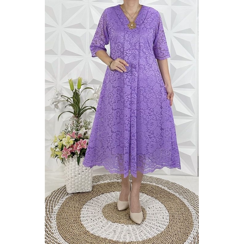 NEW MODEL BROKAT/ Dress Brokat Mewah/ Dress Brokat Free BROS