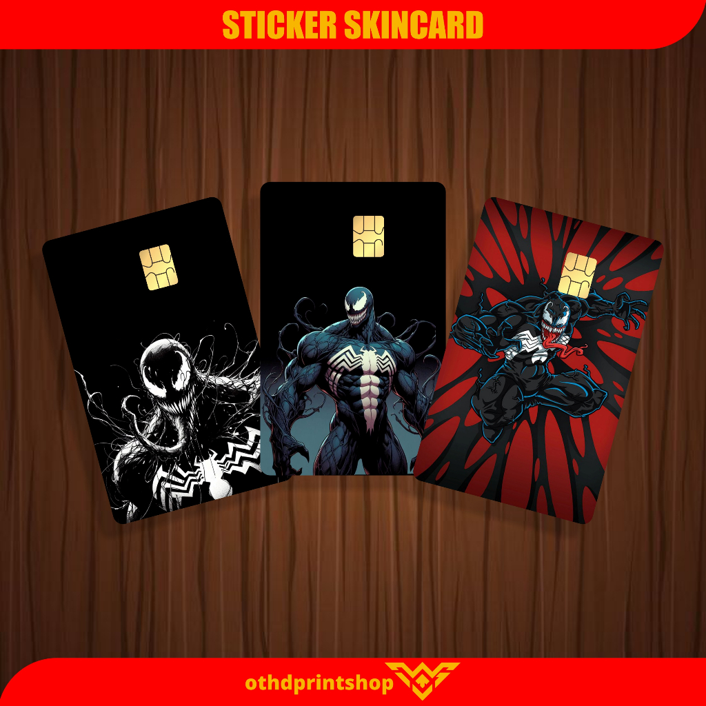 

Stiker Sticker Skin Kartu Atm Tema Venom Special Stiker | othdart othdprintshop