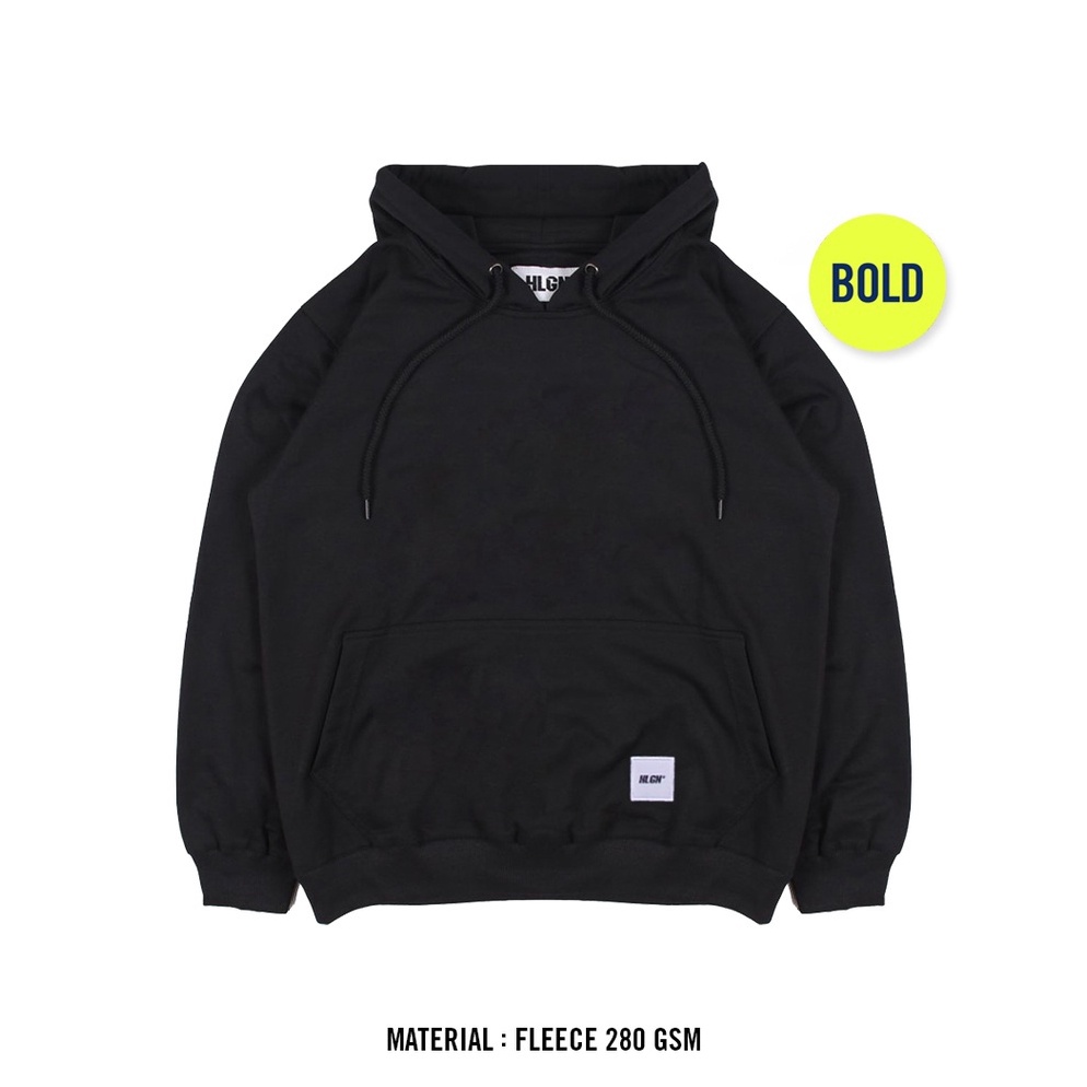 KODE F67R HOOLIGANS Hoodie Bold Netral  Black