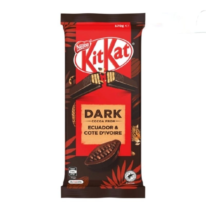 

Kik Kat Dark Cocoa chocolate original 160g / Kit Kat Australia / KitKat / Coklat Australia