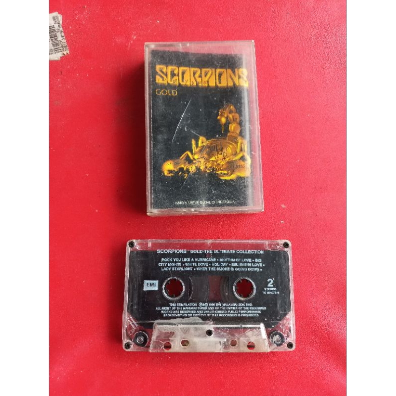 kaset pita scorpions gold nyala