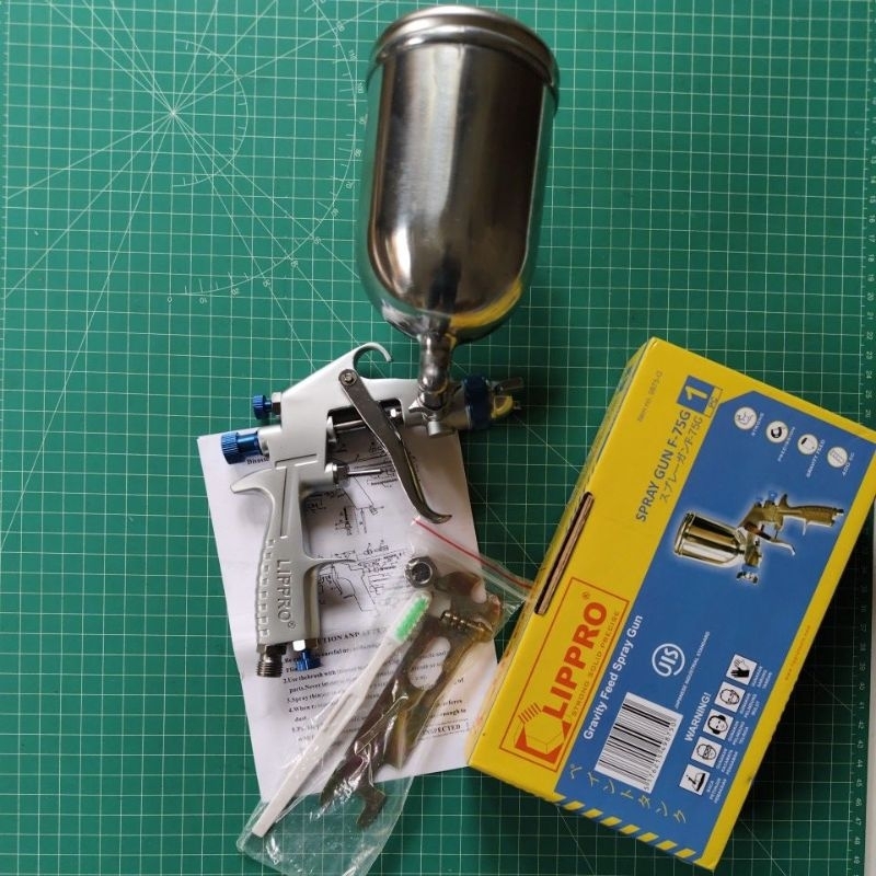LIPPRO SET SPRAY GUN F75G ANGIN KOMPRESSOR