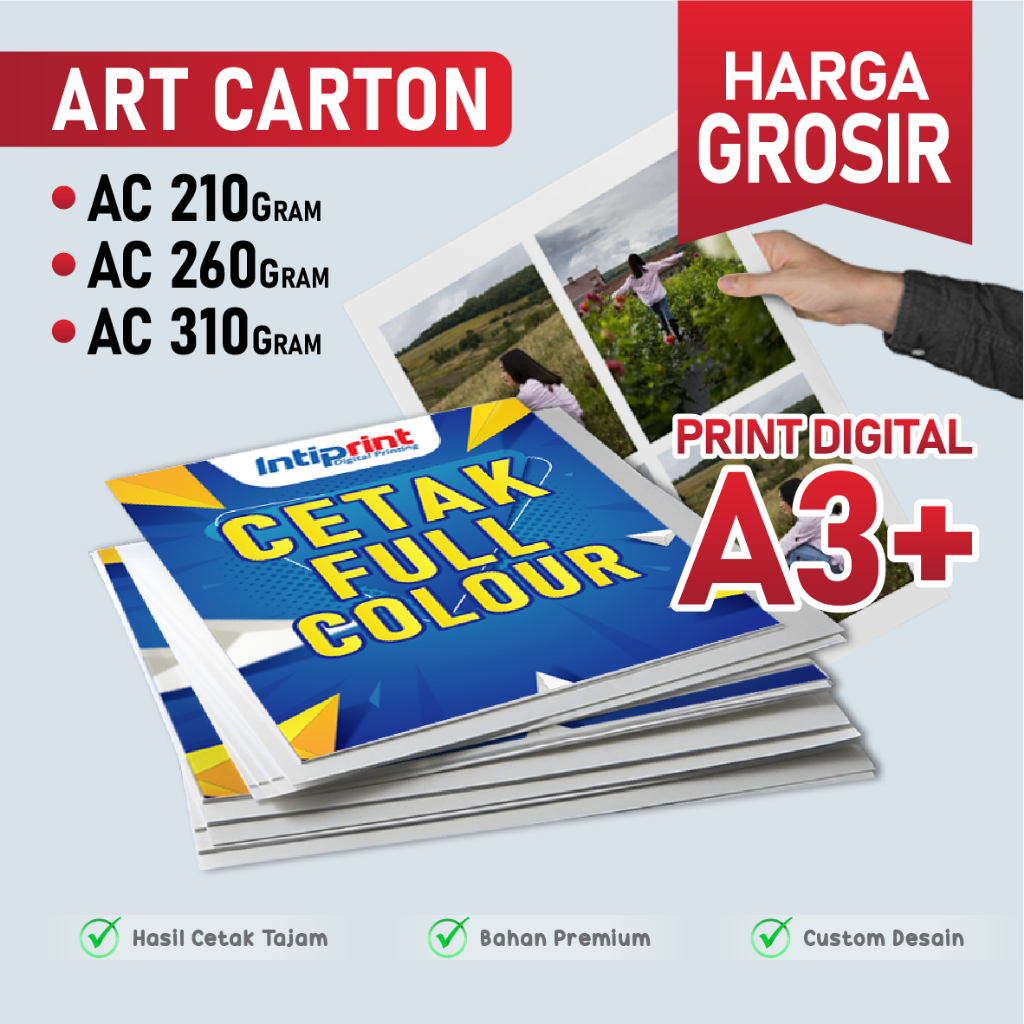

Print Digital A3+ Full Color - Cetak Poster, Brosur, dan Undangan - Cetak Murah Kertas Art Carton