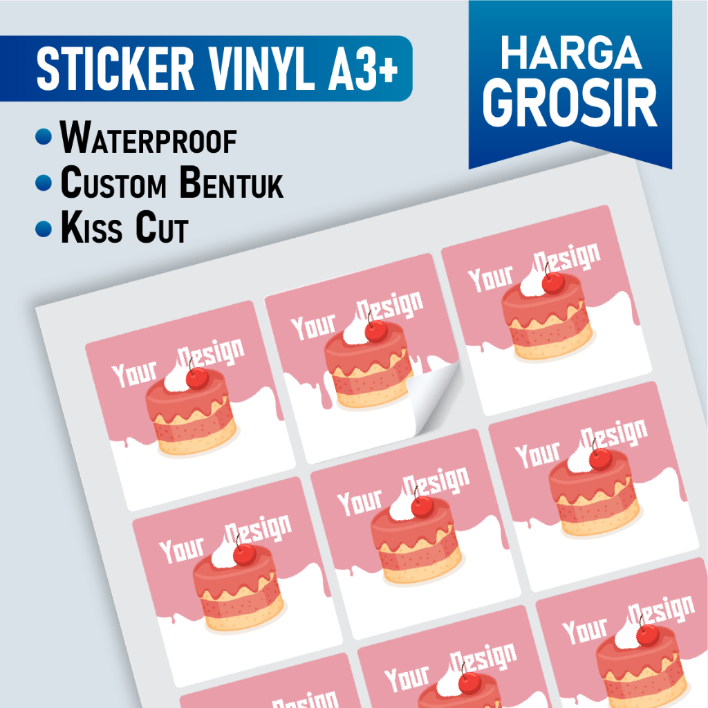 

Print Sticker A3+ Full Color - Cetak Stiker Vinyl A3+ | Stiker Label Kemasan, Label Usaha Makanan