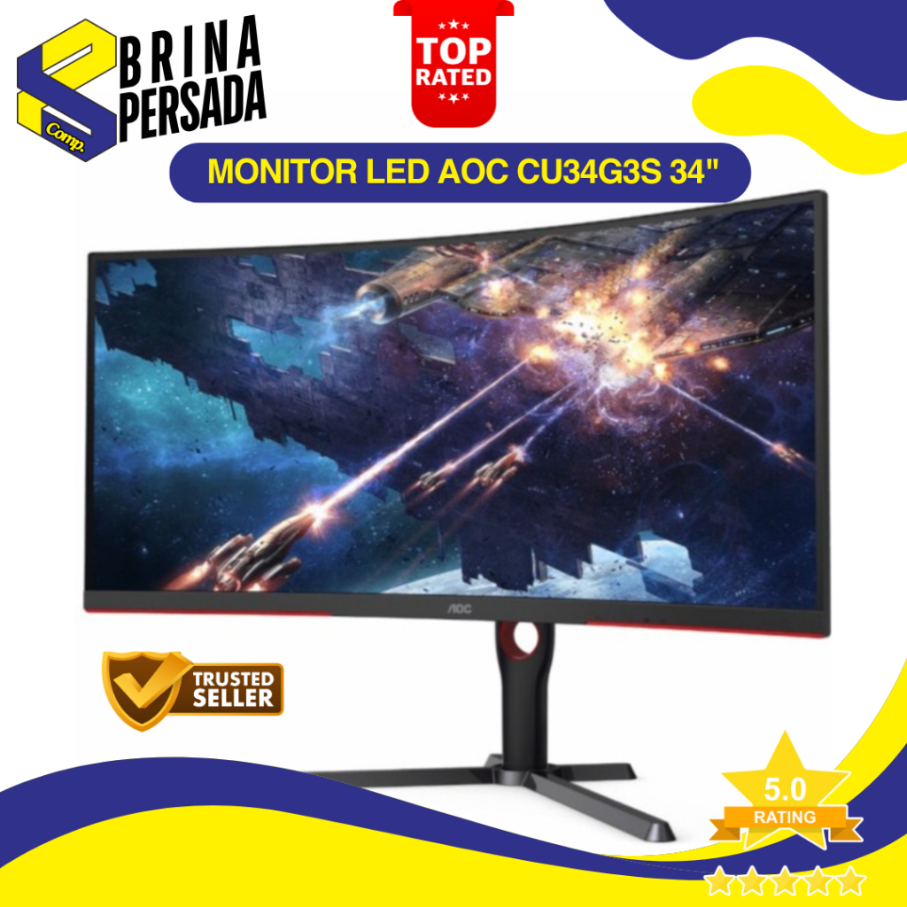 Monitor LED AOC CU34G3S 34"