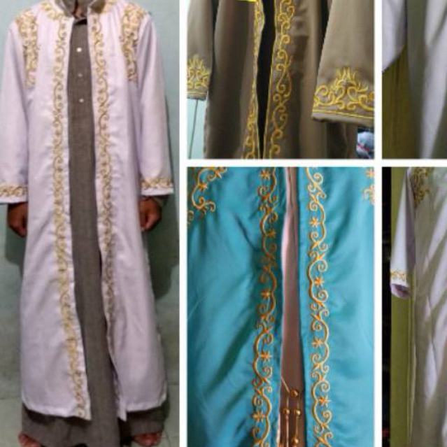 Jubah jas pengantin luar luaran habaib nikah india pesta pria