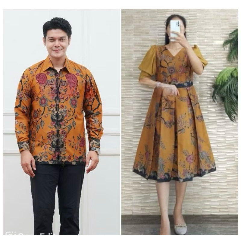 Dress batik wanita modern || Dress batik pesta