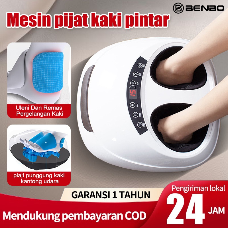 Benbo Mesin Portable Refleksi Kaki Listrik Pijat Kaki Pemanas Airbag