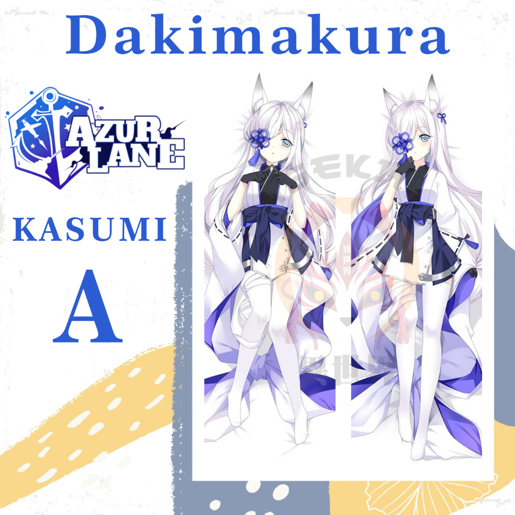 DAKIMAKURA KASUMI Azur Lane - Sarung bantal Waifu Anime Azur Lane KASUMI
