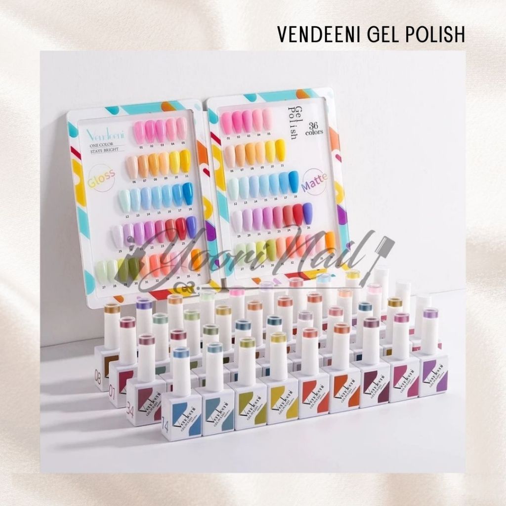 Vendeeni gel color JUAL ECER vendeeni nail gel polish warna kutek gel satuan botol nail art uv led m