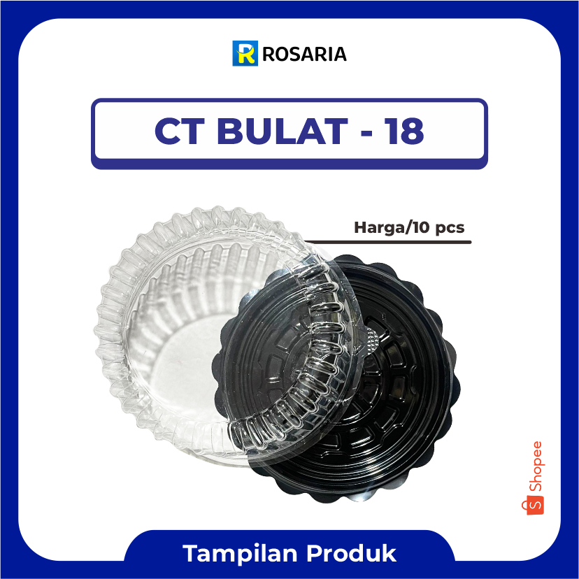 [ 10 pcs ] MIKA CT BULAT 18 MMP Cake Tray Tumini Tart